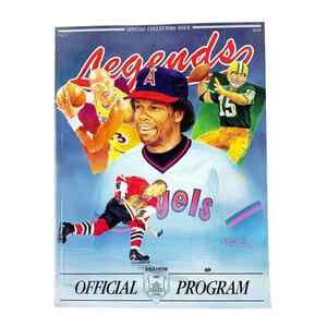 1991 Legends Magazine Anaheim Official Program Rod Carew Special Collector Issue